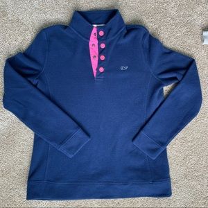 Vineyard Vines Fleece Button Shep Shirt, Small S